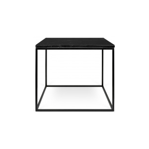 Tone Hone Konferenční stolek Rafel MRAMOR 50 cm (Černý mramor, černé nohy)