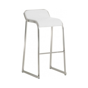 Barová židle Paolo, ekokůže (Bílá) csv:10321401 DMQ