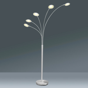 MÖMAX modern living Lampa Stojací Boris barvy stříbra/barvy stříbra, bílá 179 cm
