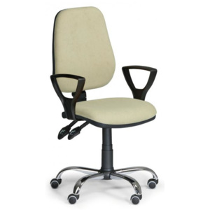 B2b partner Kancelářská židle COMFORT s područkami, synchronní mechanika, zelená 300098
