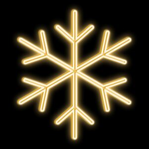 DecoLED LED světelná vločka, závěsná, pr. 80cm, teple bílá