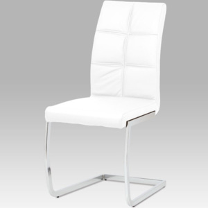 Jídelní židle HC-206 WT koženka bílá - Autronic