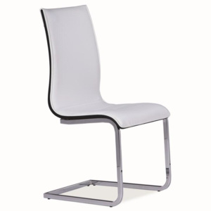 Casarredo Jídelní čalouněná židle H-133 bílá/černá SIL-H133BCZ