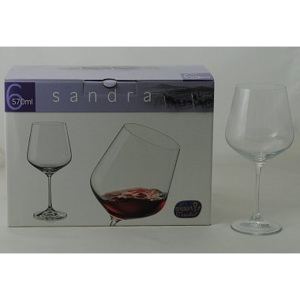 Crystalex SANDRA Kalíšek víno 570 ml CX40728570/6