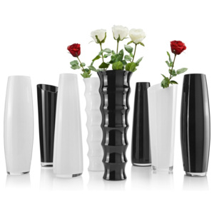 MÖMAX modern living Váza "jenny" -top- bílá, černá 50 cm