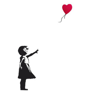 Plakát, Obraz - Banksy Street Art - Hope, (61 x 91,5 cm)