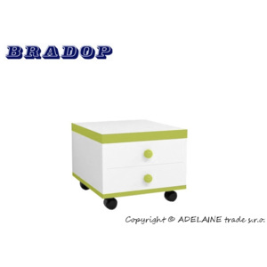 Box/kontajner nizký Casper Bradop - zelený
