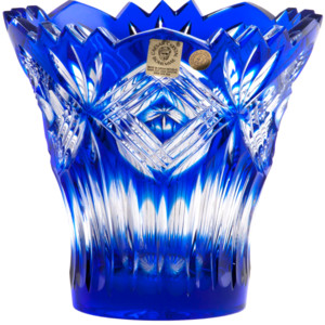 Váza Mary, barva modrá, výška 142 mm
