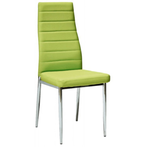 Casarredo Jídelní čalouněná židle HRON-261 zelená/chróm