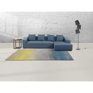 Shaggy polyester koberec šedomodrý 160x230 cm - DINAR