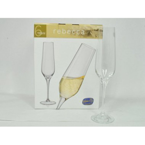 Crystalex REBECCA Flétna šampaň 195 ml CX40797195/6