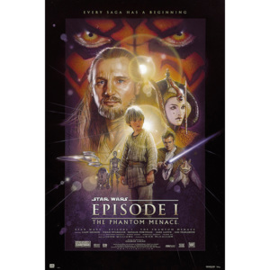 Plakát, Obraz - Star Wars: Epizoda I - Skrytá hrozba, (91,5 x 61 cm)