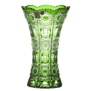 Váza Petra, barva zelená, výška 205 mm