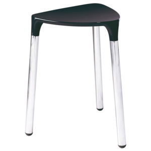 SAPHO YANNIS koupelnová stolička 37x43,5x32,3 cm, černá 217214