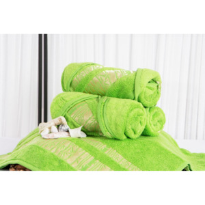 XPOSE ® Bambusový ručník MINA - zelená 50x90 cm