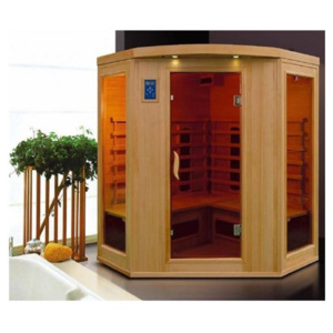 Infra sauna HealthLand DeLUXE 4440 CB/CR, rohová