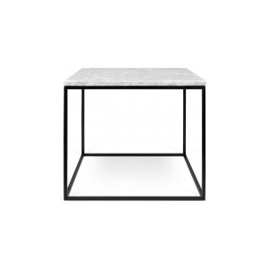 Tone Hone Konferenční stolek Rafel MRAMOR 50 cm (Bílý mramor, černé nohy)