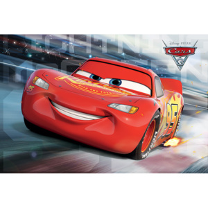 Plakát, Obraz - Auta 3 - Cars 3 - McQueen Race, (91.5 x 61 cm)