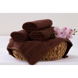 XPOSE ® Bambusový ručník SÁRA - tmavě hnědá 50x90 cm