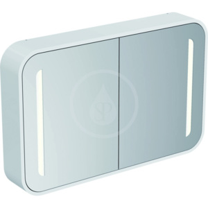 Ideal Standard Dea Zrcadlová skříňka s osvětlením 1000 x 650 x 150 mm, modřín tmavý T7856S9