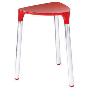 SAPHO YANNIS koupelnová stolička 37x43,5x32,3 cm, červená 217206