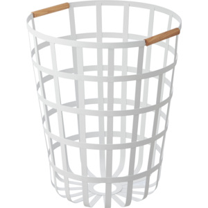 Koš na prádlo YAMAZAKI Tosca Laundry Basket, kulatý/bílý