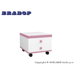 Box/kontajner nizký Bradop - růžový