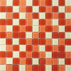 Skleněná mozaika červená mix MSN27B