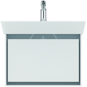 Ideal Standard Skříňka pod umyvadlo Cube 650 mm, 580x409x400 mm, lesklá bílá/světlá šedá mat E0847KN