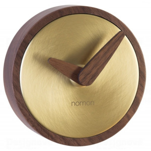 Nomon Atomo Gold 10cm nástěnné hodiny