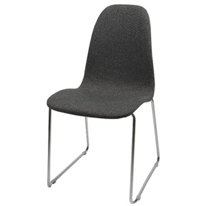 Design by scandinavia Jídelní / jednací židle Barcy (SET 4 ks), antracit 4158