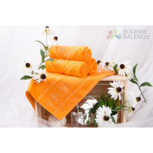 XPOSE ® Bambusový ručník MAYA - oranžová 50x90 cm