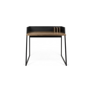 Tone Hone Designový kancelářský stolek Vinilo (Černá (mat) a ořech (dýha))