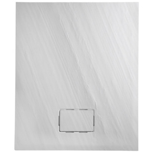 SAPHO - ATIKA sprchová vanička z litého mramoru, obdélník 120x90x3,5cm, bílá,dekor kámen (AK005)