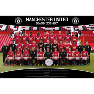 Plakát, Obraz - Manchester United - Team Photo 16/17, (91,5 x 61 cm)