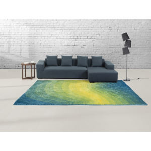 Tyrkysový vlnitý koberec 300x400 cm - EFEZ