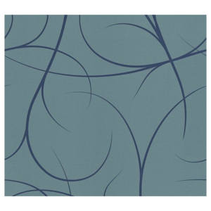 34215-4 tapety na zeď Contzen Artist No.1 | 0,53 x 10,05 m | modrá