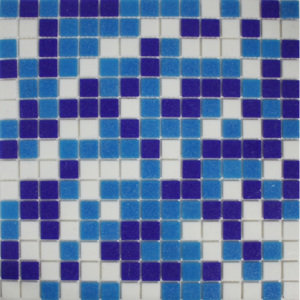 Bazénová mozaika skleněná modrá MSB50