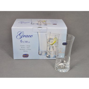 Crystalex GRACE Odlivka na vodu 340 ml CX25269340/6