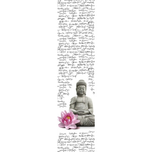 MÖMAX modern living Závěs Plošný Little Buddha bílá, černá, růžová, šedá 60/245 cm
