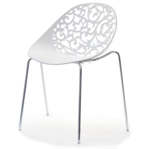 Design4life Pohádková židle ROSES Bílá