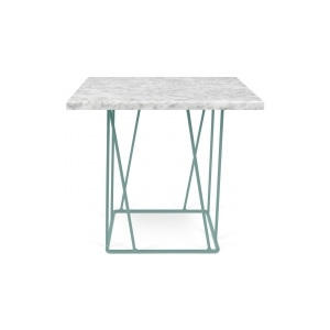 Tone Hone Konferenční stolek Boko MRAMOR 50 x 40 cm (Bílý mramor se zelenou ocelí)