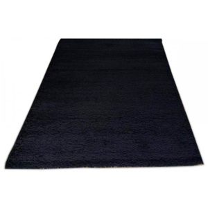 Kusový koberec Shaggy vlas 50 mm černý, Velikosti 40x60cm
