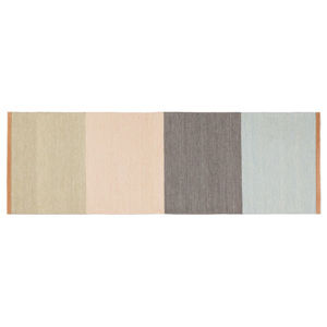 Fields vlněný koberec varianta: 80×250 cm (Beige/pink/brown/blue)