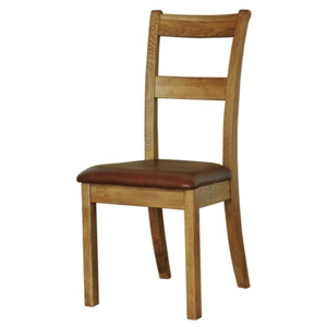Dubová jídelní židle FW203FR, rustikální dřevěný nábytek