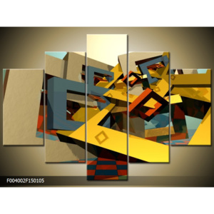 Vícedílný moderní obraz pětidílný (F004002F150105)