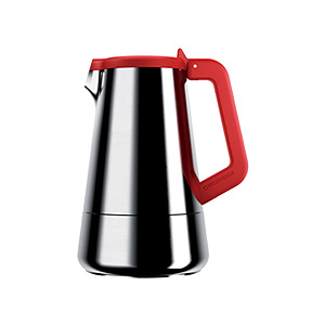 Moka konvička VICE VERSA Caffeina 4-cups, červená