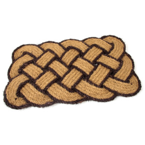 Kokosová vstupní venkovní čistící rohož Jumbo Rectangle Brown, FLOMAT - délka 45 cm, šířka 75 cm a výška 3,5 cm