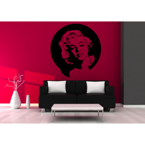 NomiaPro | Samolepka na zeď - Marilyn Monroe | 40 x 40 cm