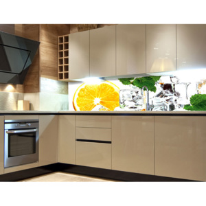 Dimex | Fototapeta do kuchyně - CITRON A LED - LEMON AND ICE | 180 x 60 cm